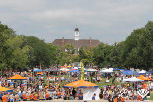 Main Quad at 2014 Quad Day at the University of Illinois at Urbana-Champaign